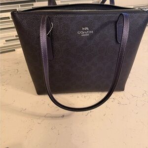 Coach Dark blue  Tote Bag